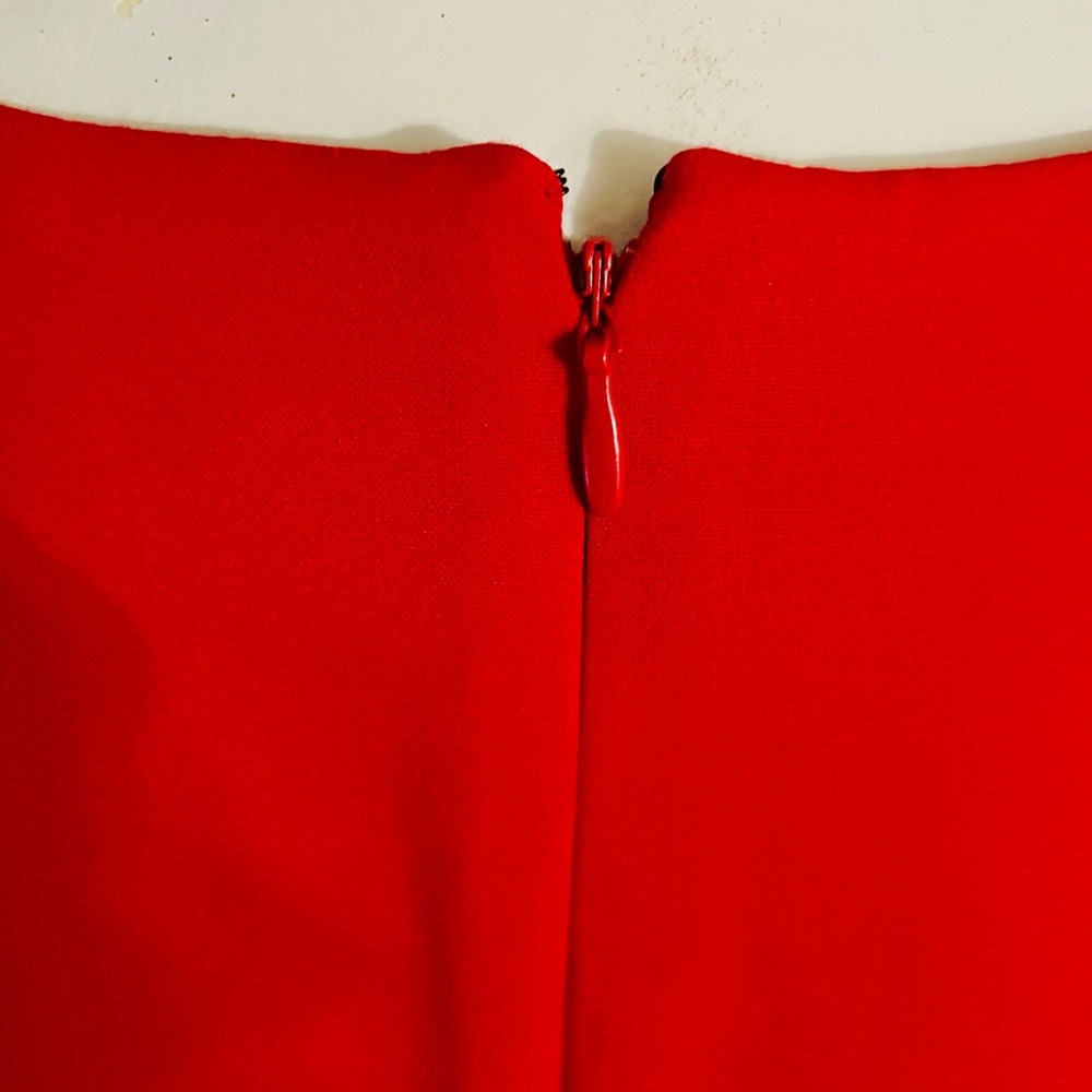 Calvin Klein Sleeveless Red Midi Dress - Picture 3 of 9
